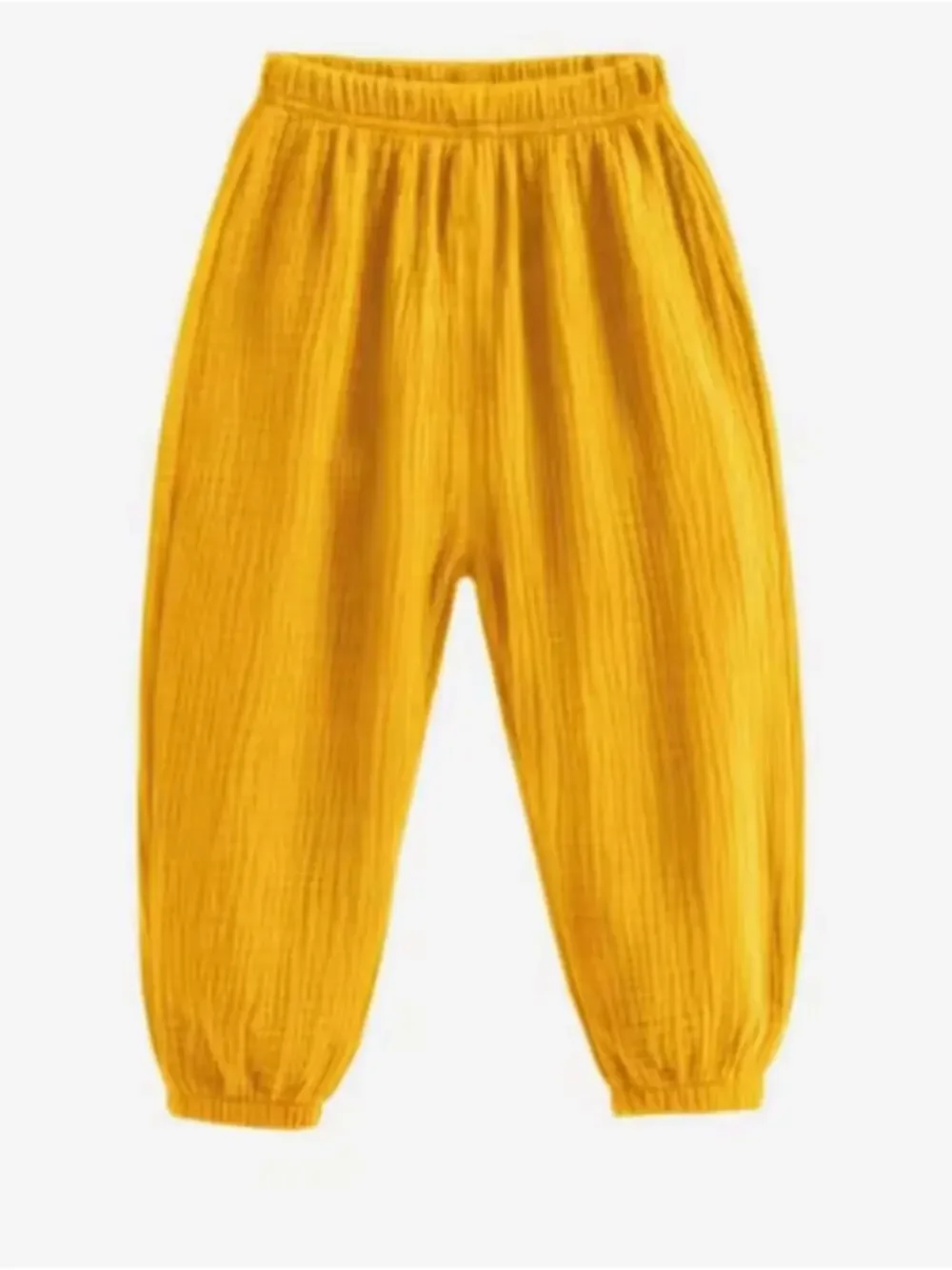 New toddler Gold Elastic Waist Harem Pants 3T-4T